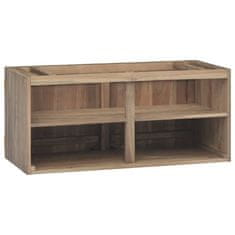 Vidaxl Nástěnná koupelnová skříňka 90 x 39 x 40 cm masivní teak