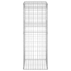 Vidaxl Gabionové sloupky 2 ks 50 x 50 x 140 cm železo