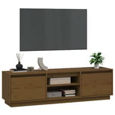 Vidaxl TV skříňka medově hnědá 140 x 35 x 40 cm masivní borové dřevo