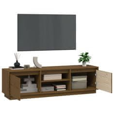 Vidaxl TV skříňka medově hnědá 140 x 35 x 40 cm masivní borové dřevo