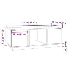 Vidaxl Konferenční stolek medově hnědý 110x50x40 cm masivní borovice