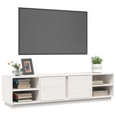 Vidaxl TV skříňka bílá 156 x 40 x 40 cm masivní borové dřevo