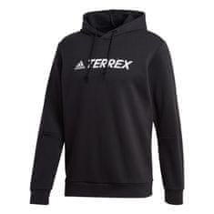 Adidas Mikina černá 188 - 193 cm/XXL Terrex Graphic Logo Hoodie