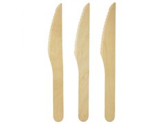 sarcia.eu Jednorázové dřevěné nože, EKO příbory 8 kusů 