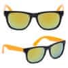 Zrcadlové sluneční brýle pro děti - oranžová/černá
