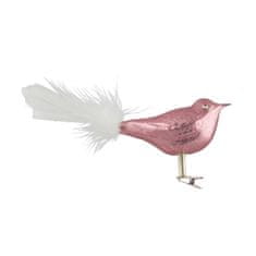 Decor By Glassor Ptáček růžový menší