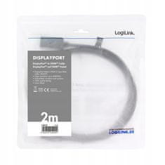 LogiLink Kabel CV0127 HDMI - DisplayPort 2m