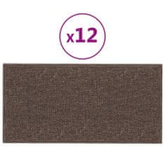 Vidaxl Nástěnné panely 12 ks taupe 30 x 15 cm textil 0,54 m²