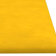 Vidaxl Nástěnné panely 12 ks žluté 60 x 15 cm samet 1,08 m²