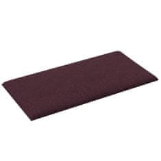 Vidaxl Nástěnné panely 12 ks fialové 30 x 15 cm textil 0,54 m²