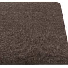 Vidaxl Nástěnné panely 12 ks taupe 30 x 15 cm textil 0,54 m²