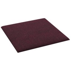 Vidaxl Nástěnné panely 12 ks fialové 30 x 30 cm textil 1,08 m²