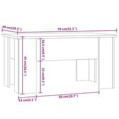 Vidaxl Konferenční stolek kouřový dub 79 x 49 x 41 cm kompozitní dřevo