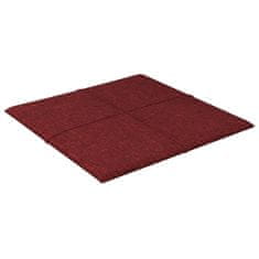 Vidaxl Nástěnné panely 12 ks vínové 30 x 30 cm textil 1,08 m²