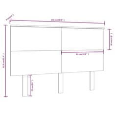 Vidaxl Čelo postele 124 x 6 x 82,5 cm masivní borovice
