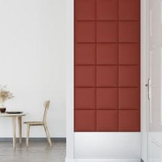 Vidaxl Nástěnné panely 12 ks vínové 30 x 30 cm umělá kůže 1,08 m²