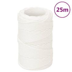 Vidaxl Lodní lano celobílé 2 mm 25 m polypropylen