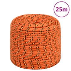 Vidaxl Lodní lano oranžové 10 mm 25 m polypropylen