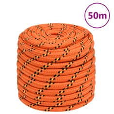 Vidaxl Lodní lano oranžové 18 mm 25 m polypropylen