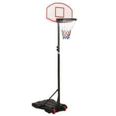 Vidaxl Basketbalový koš bílý 216–250 cm polyethylen