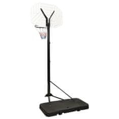 Vidaxl Basketbalový koš bílý 258–363 cm polyethylen