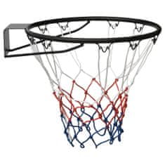 Vidaxl Basketbalová obroučka černá 45 cm ocel