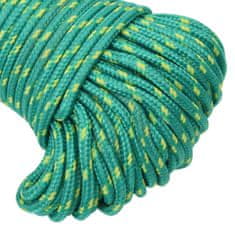 Vidaxl Lodní lano zelené 4 mm 50 m polypropylen