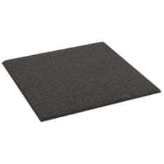 Vidaxl Nástěnné panely 12 ks tmavě šedé 30 x 30 cm textil 1,08 m²