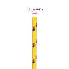 Vidaxl Lodní lano žluté 10 mm 50 m polypropylen