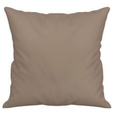 Vidaxl Dekorační polštáře 2 ks taupe 40 x 40 cm tkanina z mikrovlákna