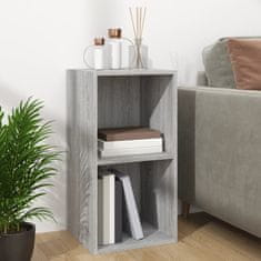 Vidaxl Úložný box na LP desky šedý sonoma 71x34x36 cm kompozitní dřevo