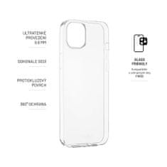 FIXED Ultratenké TPU gelové pouzdro Skin pro Apple iPhone 14 Plus, 0,6 mm, čiré