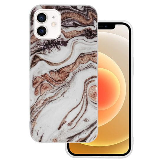 TopQ Mramorové třpytivé pouzdro pro Iphone 12 Mini Design 1