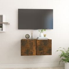 Vidaxl Závěsná TV skříňka kouřový dub 60 x 30 x 30 cm kompozitní dřevo