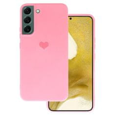 Vennus Kryt Vennus Heart Silicone pro Samsung Galaxy S22 Plus , design 1 , barva růžová