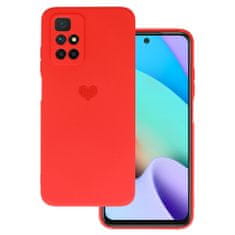 Vennus Kryt Vennus Heart Silicone pro Xiaomi Redmi 10 , design 1 , barva červená