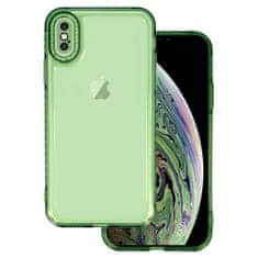 MobilPouzdra.cz Kryt Crystal 2mm pro Apple iPhone X/XS , barva čirá , barva zelená