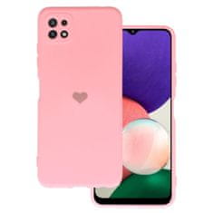 Vennus Kryt Vennus Heart Silicone pro Samsung Galaxy A22 5G , design 1 , barva růžová