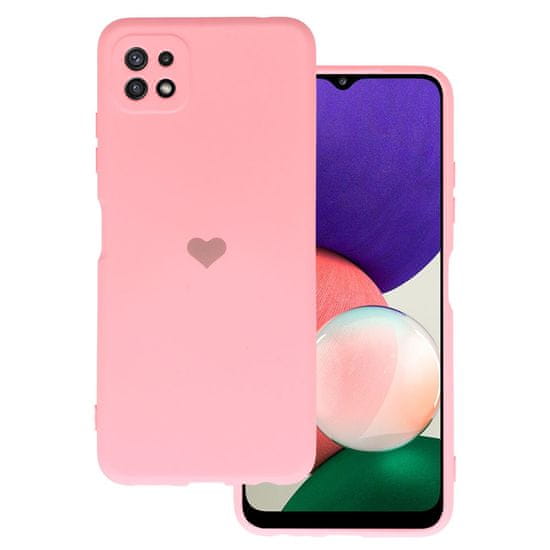 Vennus Kryt Vennus Heart Silicone pro Samsung Galaxy A22 5G , design 1 , barva růžová