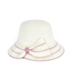 Art of Polo Dámský klobouk Litra bílo-růžová Univerzální
