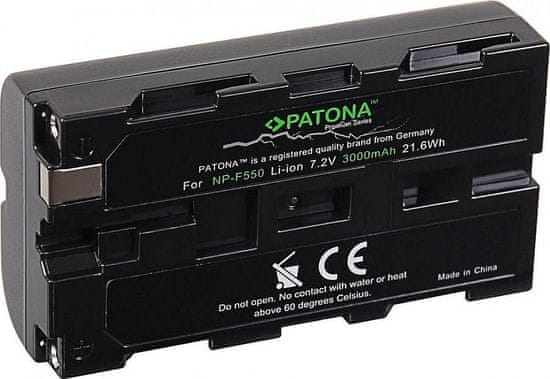 PATONA baterie pro digitální kameru Sony NP-F550 3000mAh Li-Ion 7,2V Premium