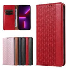 OEM Magnet Case elegantní knížkové pouzdro s poutkem na Samsung Galaxy S23 ULTRA 5G Red