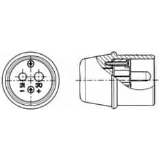 ERICH JAEGER vidlice-zástrčka 2P 24V 70mm2 JAEGER (NATO)