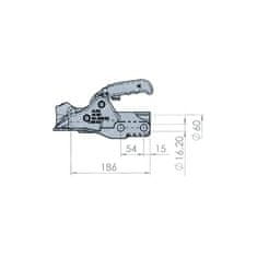 Kloub "žehlička" AK351 3500kg pr. 60mm litina