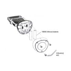 AUTOLAMP Světlo pracovní akumulátorové 9*1W LED 12V-24V magnetické