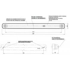 Světlo směrové LED W173dd/1217 dynamický blinkr 12V/24V