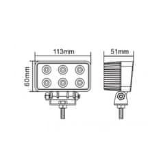 AUTOLAMP Světlomet LED 18W 12-30V 1490lm