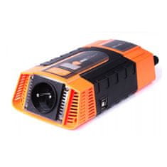 Carspa měnič napětí z 12V DC na 230V AC 600W+2xUSB