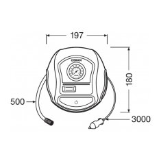 Osram kompresor TYREinflate 200 analogový 12V