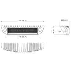 AUTOLAMP Světlomet LED couvací 1600 lm 12-24V bílý homologce